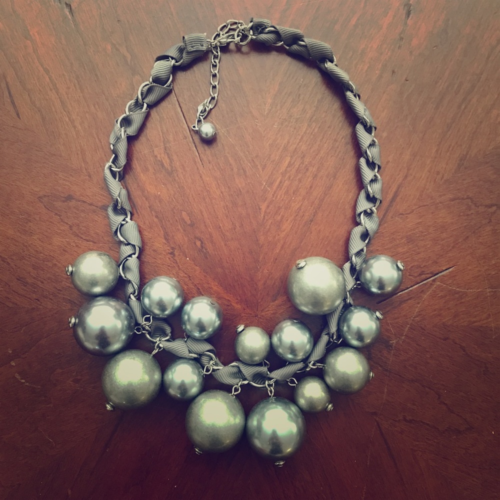 LOFT Silver Bauble Necklace